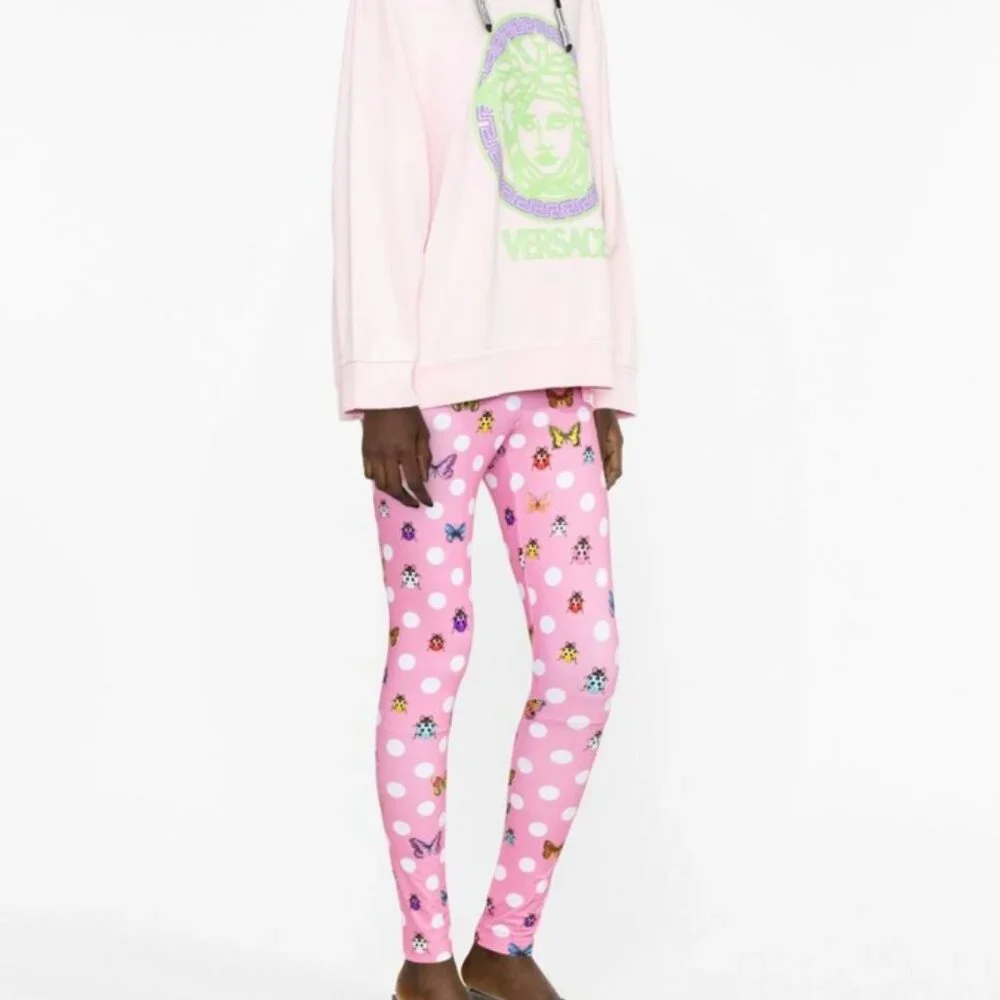 NEW!  Limited Versace x Dua Lipa Butterfly Leggings - size 38 - Picture 2 of 4